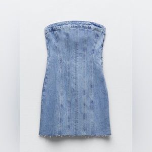zara denim dress